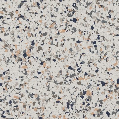 Courtyard UV-resistant epoxy patio flake blend