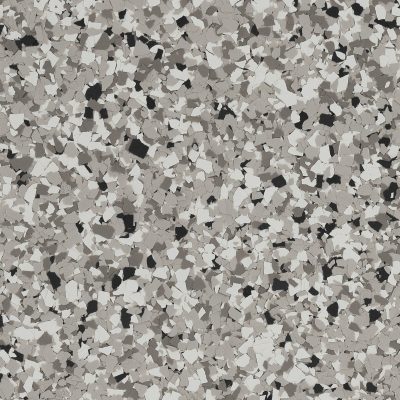 Townhome UV-resistant epoxy patio flake blend